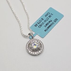 3.36 CTW Moissanite Pendant Necklace